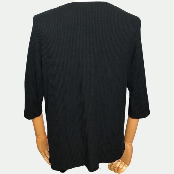 Onque Casuals Large Blouse Embellished Long Sleeve Knit - Picture 2 of 7